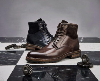 Classic fashion high quality suede leather boot men causal boots Italy design