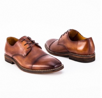 Waterproof Men'S Wedding Dress Shoes Lace Up Flat Heel Striped Slip On Shoes