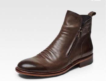 china shoe factory half boots winter boots men hot sale men half BLACK Fur one snow boots