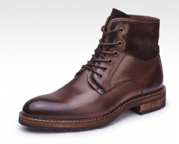 Classic fashion high quality suede leather boot men causal boots Italy design