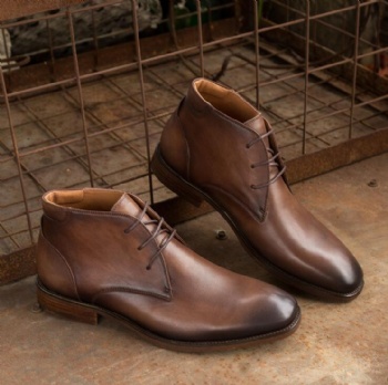 New Design Brand name High Quality Men Leather Boots