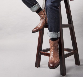 Top Fashion High quality work shoes mens navy casual dress boots fur boot