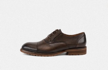 rubber foamed outsole lightweight and comfortable dress shoeslatest design genuine leather upper burgundy lace up men dress shoes