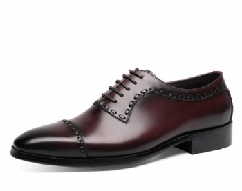 2019 Handmade burnished leather comfort sole mens formal shoes