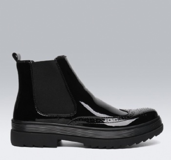 Designer Web High Top Mens Ankle Combat Boots Black winter boot