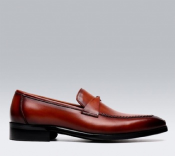 2019 Handmade burnished leather comfort sole mens formal shoes