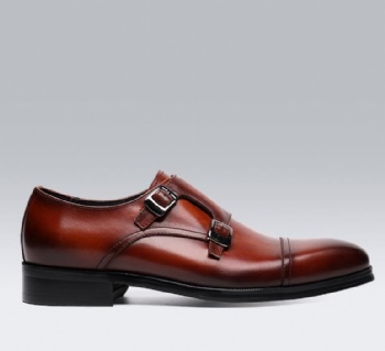 Black genuine soft comfortable calf leather custom made Italian style men business dress shoe, leather shoe for men