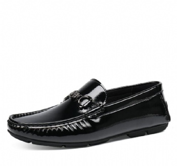 Black genuine soft comfortable calf leather custom made Italian style men business dress shoe, leather shoe for men