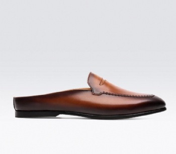 Black genuine soft comfortable calf leather custom made Italian style men business dress shoe, leather shoe for men