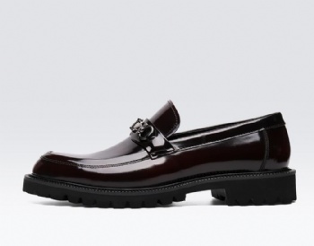 Black genuine soft comfortable calf leather custom made Italian style men business dress shoe, leather shoe for men
