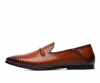 Black genuine soft comfortable calf leather custom made Italian style men business dress shoe, leather shoe for men