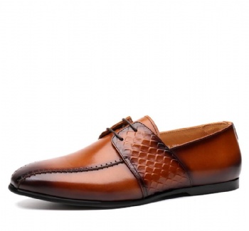 Black genuine soft comfortable calf leather custom made Italian style men business dress shoe, leather shoe for men