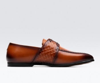 Black genuine soft comfortable calf leather custom made Italian style men business dress shoe, leather shoe for men