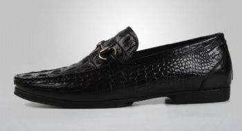 Black genuine soft comfortable calf leather custom made Italian style men business dress shoe, leather shoe for men