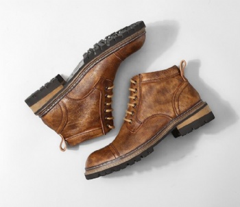 fashion Winter camouflage green suede leather fashion Leisure work boot