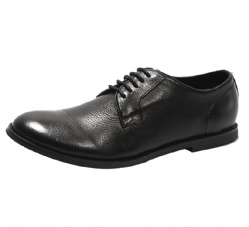 Black genuine soft comfortable calf leather custom made Italian style men business dress shoe, leather shoe for men