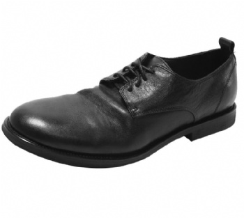 Black genuine soft comfortable calf leather custom made Italian style men business dress shoe, leather shoe for men