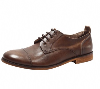 Black genuine soft comfortable calf leather custom made Italian style men business dress shoe, leather shoe for men