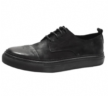 Black genuine soft comfortable calf leather custom made Italian style men business dress shoe, leather shoe for men