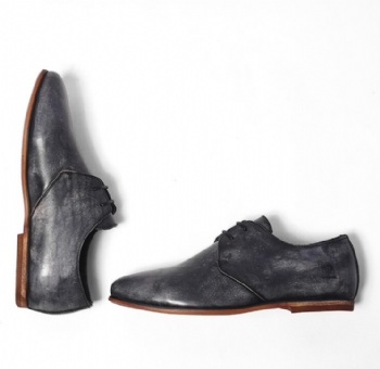 Black genuine soft comfortable calf leather custom made Italian style men business dress shoe, leather shoe for men
