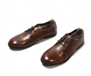 Black genuine soft comfortable calf leather custom made Italian style men business dress shoe, leather shoe for men