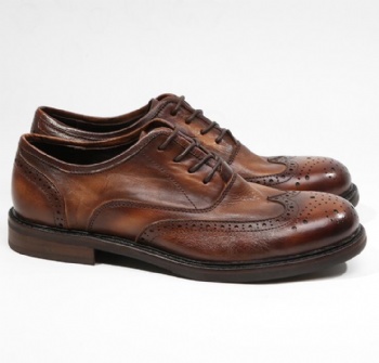 Black genuine soft comfortable calf leather custom made Italian style men business dress shoe, leather shoe for men