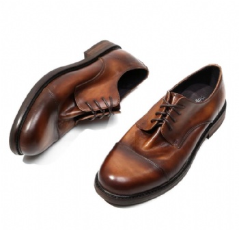 Black genuine soft comfortable calf leather custom made Italian style men business dress shoe, leather shoe for men