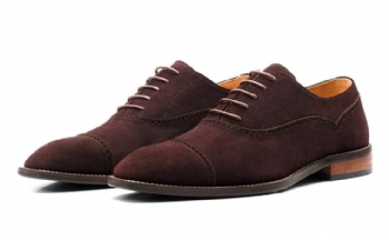 Black genuine soft comfortable calf leather custom made Italian style men business dress shoe, leather shoe for men