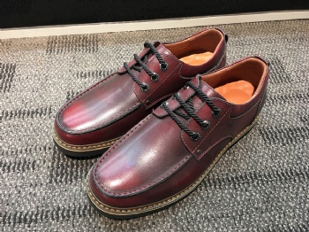 Black genuine soft comfortable calf leather custom made Italian style men business dress shoe, leather shoe for men