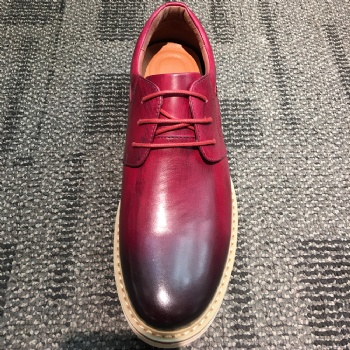 Black genuine soft comfortable calf leather custom made Italian style men business dress shoe, leather shoe for men