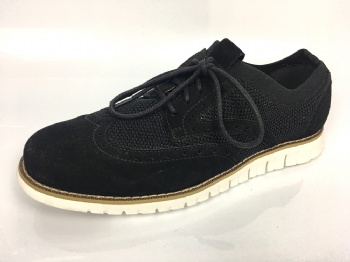 Black genuine soft comfortable calf leather custom made Italian style men business dress shoe, leather shoe for men