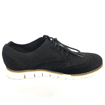 Black genuine soft comfortable calf leather custom made Italian style men business dress shoe, leather shoe for men