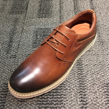 Black genuine soft comfortable calf leather custom made Italian style men business dress shoe, leather shoe for men