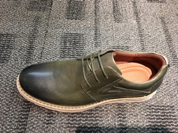 Black genuine soft comfortable calf leather custom made Italian style men business dress shoe, leather shoe for men