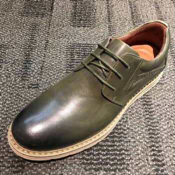 Black genuine soft comfortable calf leather custom made Italian style men business dress shoe, leather shoe for men