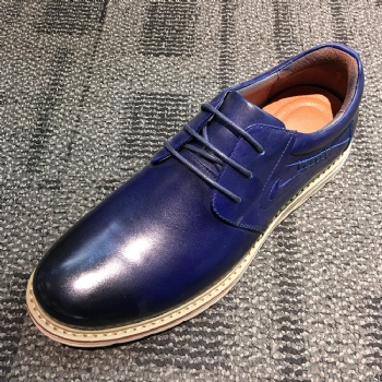 Black genuine soft comfortable calf leather custom made Italian style men business dress shoe, leather shoe for men