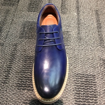 Black genuine soft comfortable calf leather custom made Italian style men business dress shoe, leather shoe for men