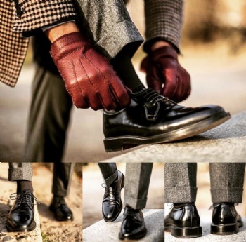 Round Toe Derby Oxford Lace up shoes