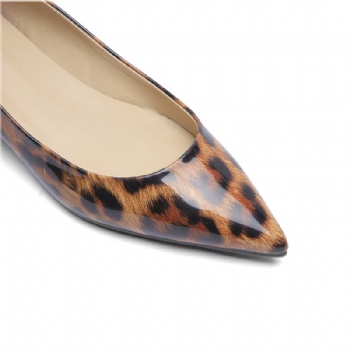 Pointed leopard-print loafers