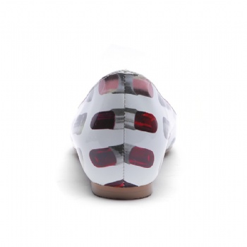 Lipstick pattern loafers